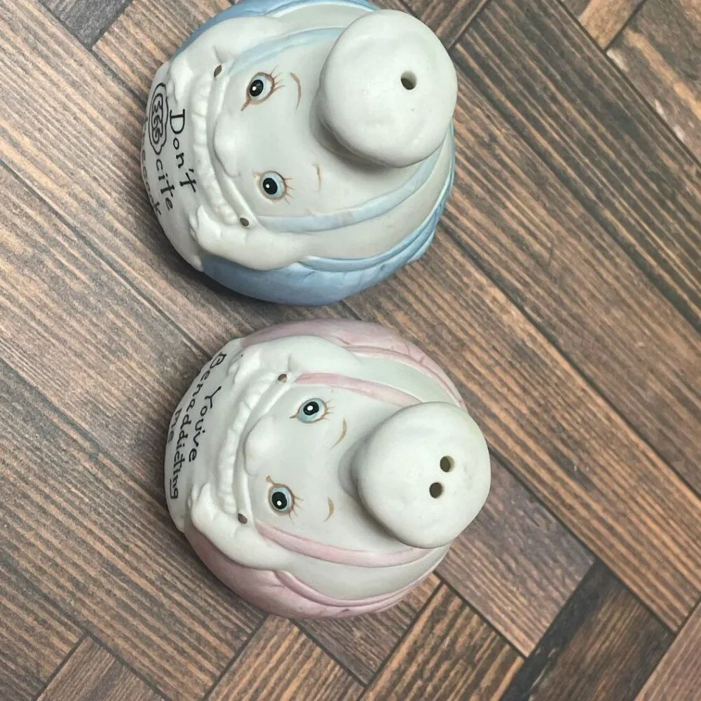 'Egg Chefs' 1980s Salt & Pepper Shakers by Mann Manufacturing